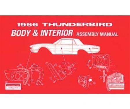 1966 Thunderbird Body And Interior Assembly Manual, 112 Pages