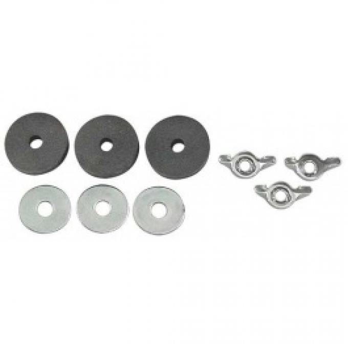 Ford Thunderbird Battery Hold Down Nut & Washer Set, For Group 32N Battery, 1956-57