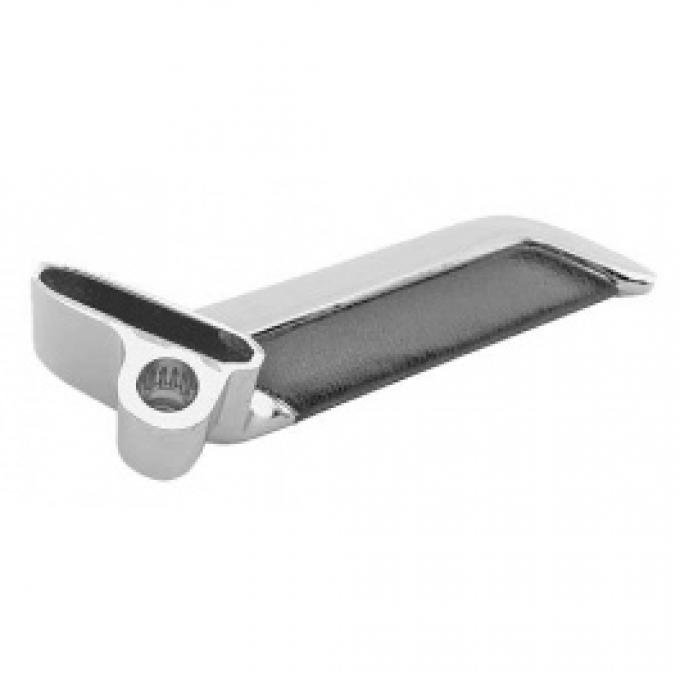 Ford Thunderbird Inside Door Handle, Right, Chrome & Black Vinyl, 1964-66