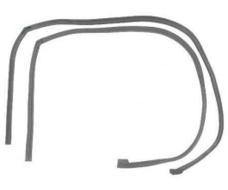 Ford Thunderbird Roof Side Rail Seals, Right & Left, Coupe Except Body Styles 63C & 63D, 1964-66