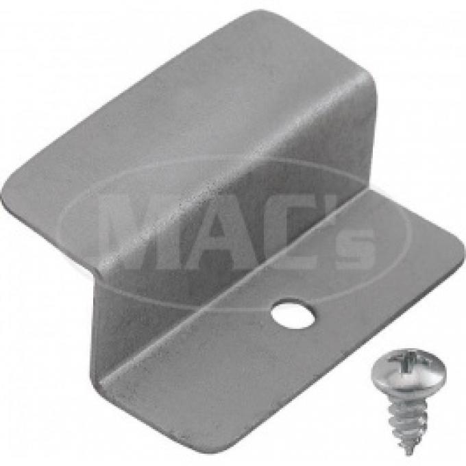 Ford Thunderbird Power Seat Stop Plates, With Screws, 1955-57