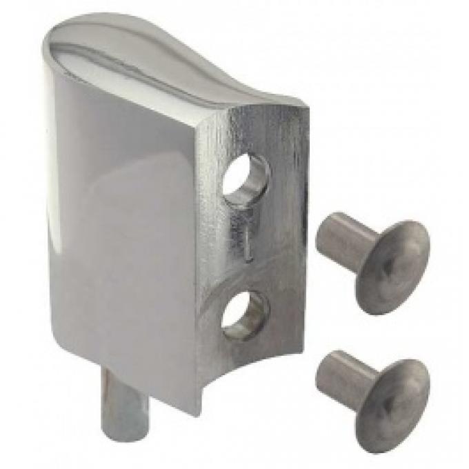 Ford Thunderbird Windwing Hinge, Upper Left, With Rivets, 1956-57