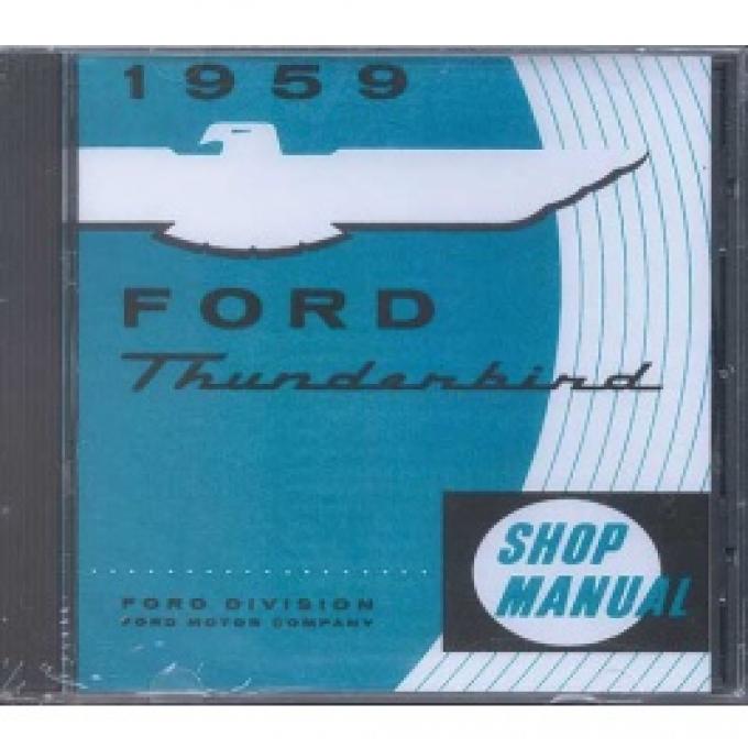 Shop Manual CD, Thunderbird, Requires Windows To Use, 1959
