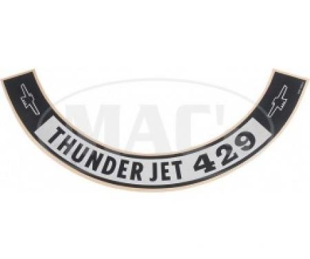 1968 ThunderJet 429 Air Cleaner Decal
