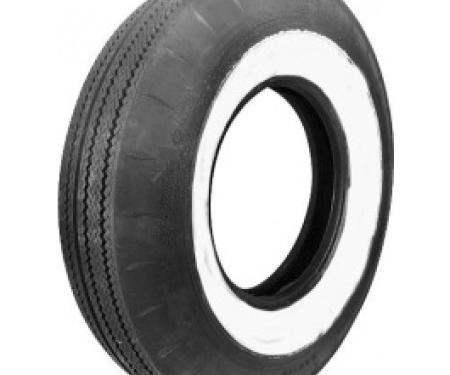 Tire, 800 X 14, 2-1/4 Whitewall, Tubeless, Goodyear Custom Super Cushion, 1958-60
