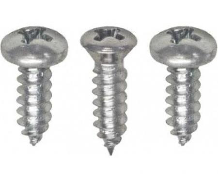 Ford Thunderbird Lower Dash Trim Screw Set, Left, 1964-66