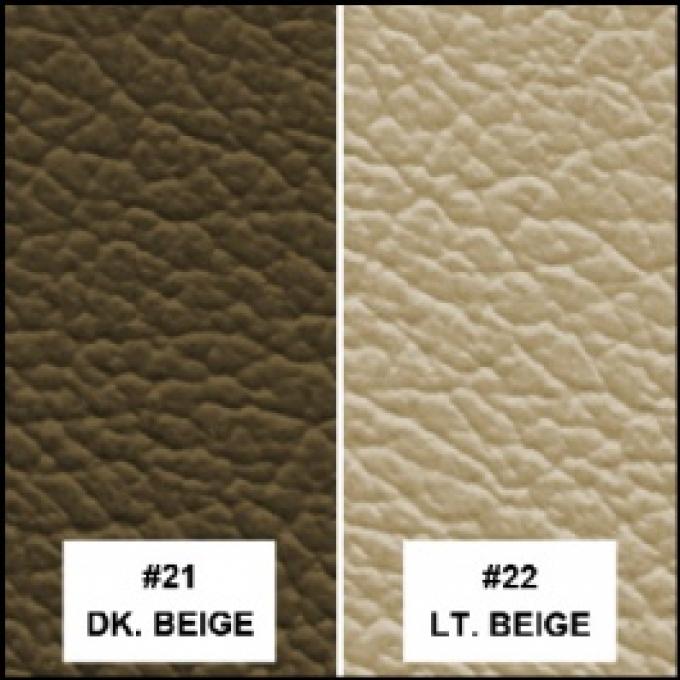 Ford Thunderbird Front Bucket & Rear Bench Seat Covers, Full Set, Vinyl, 2 Tone Brown (Beige) #21 & #22, Trim Code 54, 1960