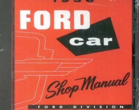 Shop Manual CD, Thunderbird & Ford Passenger Cars, Requires Windows To Use, 1956