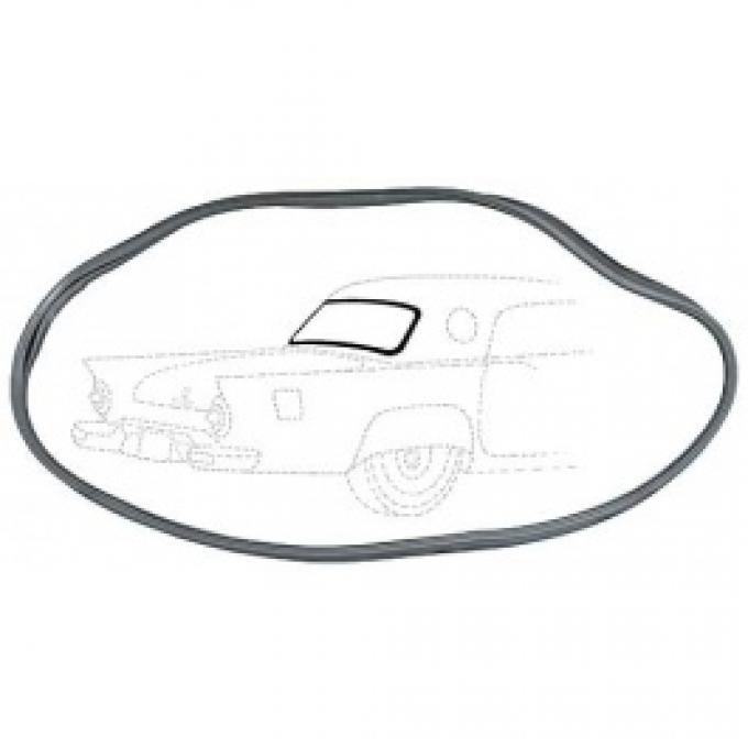 Ford Thunderbird Rear Window Seal, Rubber, 1955-57
