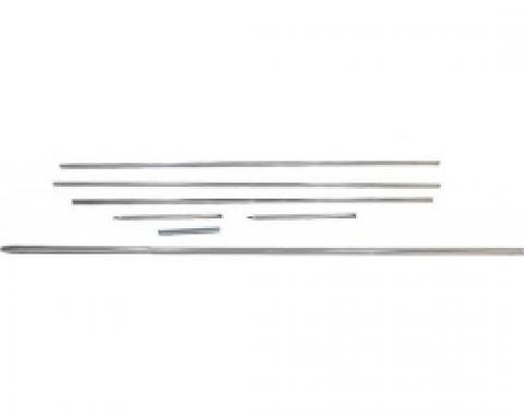 Ford Thunderbird Body Side Moulding Kit, 8 Pieces, Stainless Steel, 1965