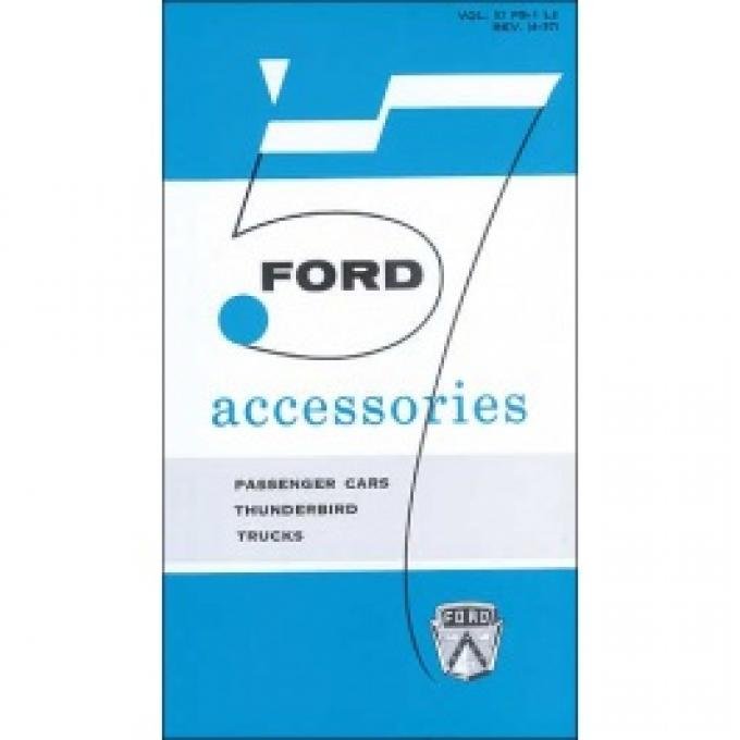 Accessories Brochure, Thunderbird, Full Size Car & Truck, 1957