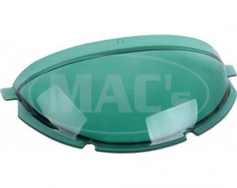 Ford Thunderbird Speedometer Dome, Green Tinted Plastic, 1955-56
