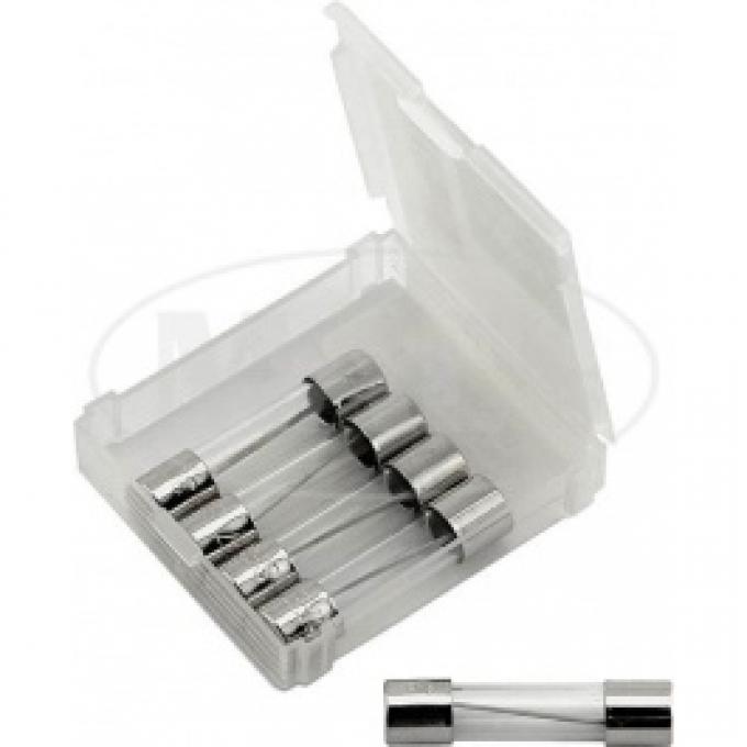 Glass Tube Fuses, SFE-14, Set Of 5 Pieces, For The Radio, 1955