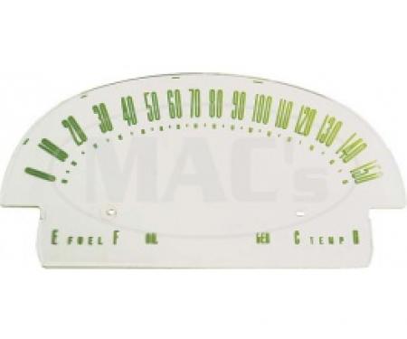 Ford Thunderbird Speedometer Face Plate, With Recessed Numbers, 1955-56