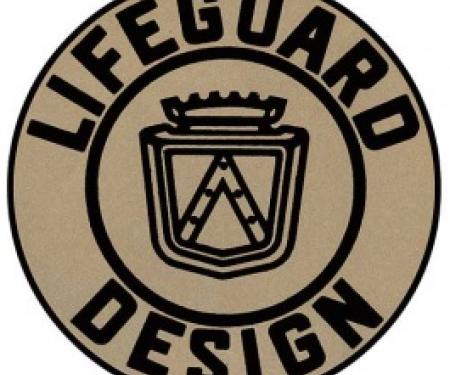 Ford Thunderbird Lifeguard Body Door Decal, 1957