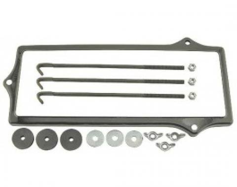 Ford Thunderbird Batt Hold Down Clamp Kt, For Optl Grp 32N Hvy Dty Batt, W/ 3 Hole Hold Down, 56-57