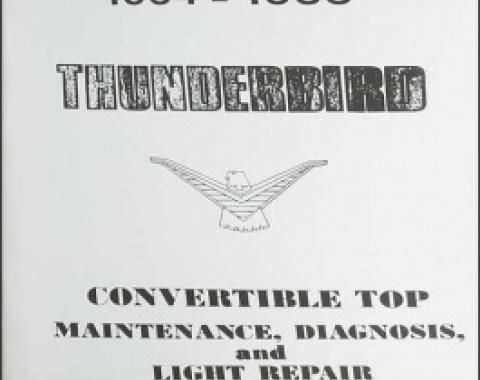 1964 1966 -66 Convertible Top Repair & Adjustment Manual, 36 Pages