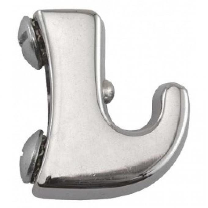 Ford Thunderbird Sun Visor Clip, Chrome, 1958-60