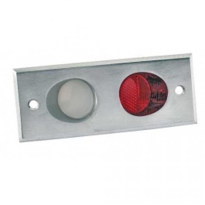 Ford Thunderbird Door Courtesy Light Assembly, Includes Red & White Lenses, 1963-64