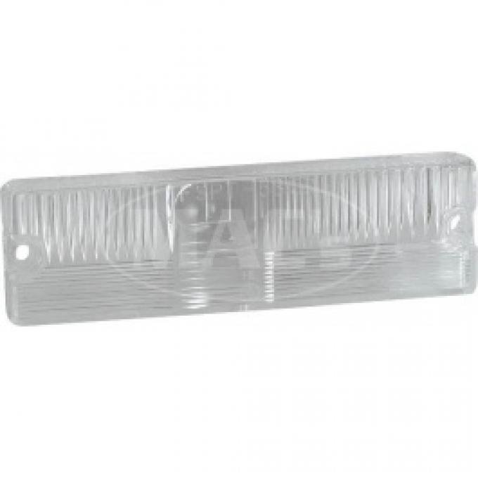 Ford Thunderbird Parking Light Lenses, Plastic, Clear, Black, 1958-60