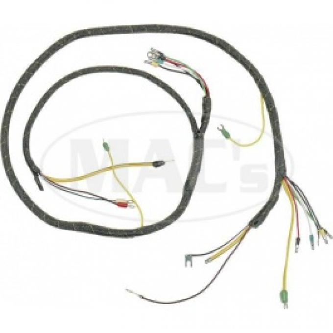 Ford Thunderbird Headlight Crossover Wire, PVC Wire, With Generator & Turn Signal Wires, 19 Terminals, 1956