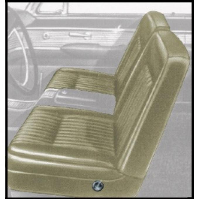 Ford Thunderbird Front Bucket Seat Covers, Vinyl, Light Beige (Pearl White) #26, Trim Code 54, 1961-62