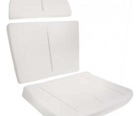 Ford Thunderbird Molded Bucket Seat Foam, 3 Piece Set, Reclining Passenger Seat, 1966