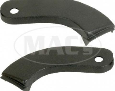 Ford Bucket Seat Hinge Covers, Outers, Black, Pair, Falcon, Galaxie, Thunderbird, Comet, 1961-1965