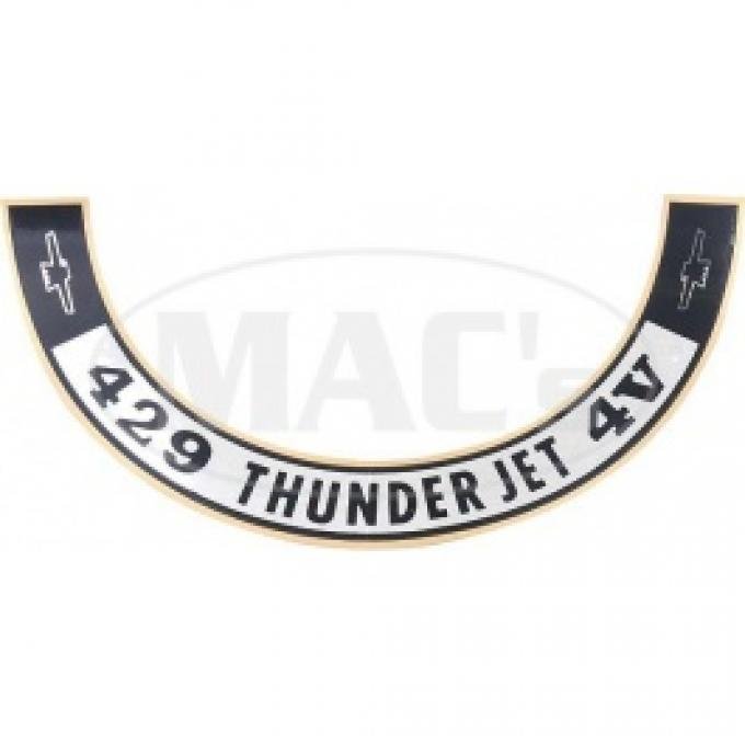 1968-1970 429 ThunderJet Air Cleaner Decal