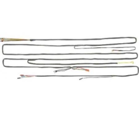 Ford Thunderbird Body Wiring Harness, PVC Wire, 16 Terminals, Manual Transmission, 1957