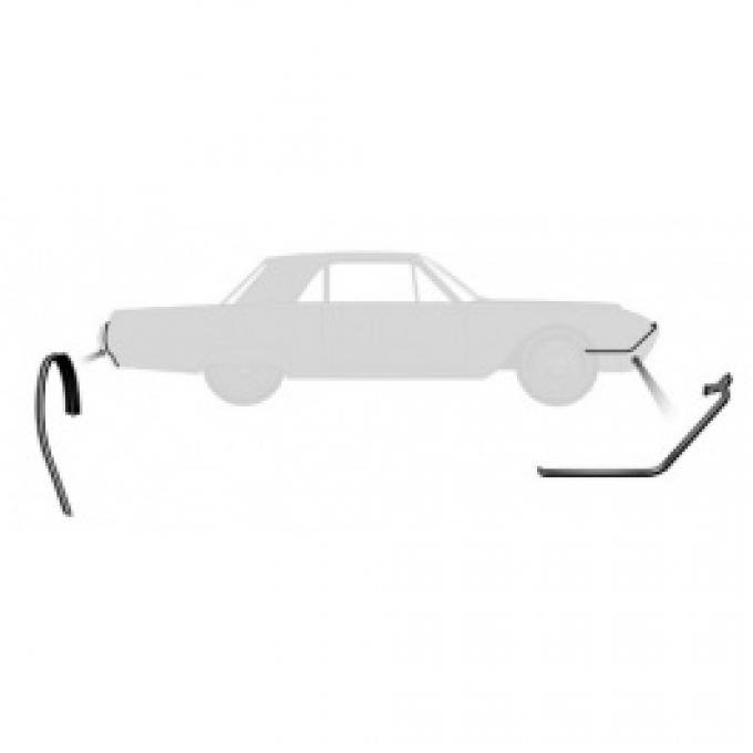 Ford Thunderbird Body To Bumper Seal Set, 1961-63