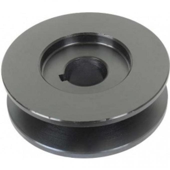 PowerGen Replacement Pulley, For 1/2 Belt, Powder-Coated Black Finish, 1955-57