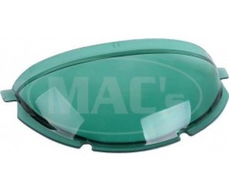 Ford Thunderbird Speedometer Dome, Green Tinted Plastic, 1955-56