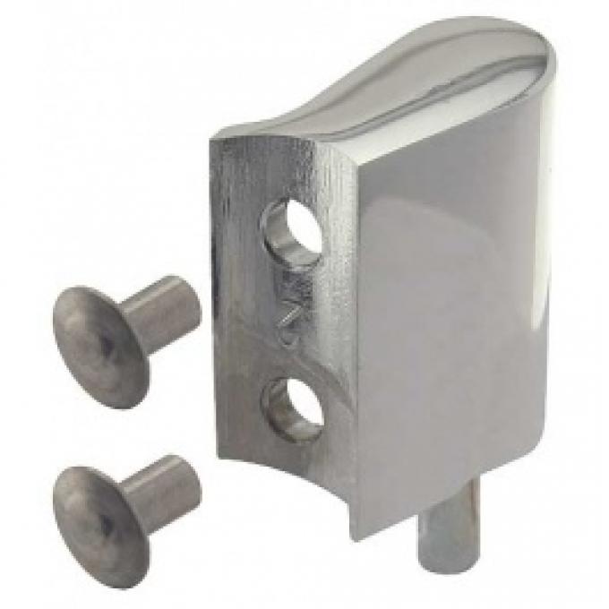 Ford Thunderbird Windwing Hinge, Upper Right, With Rivets, 1956-57