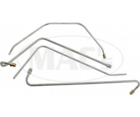 Ford Thunderbird Fuel & Vacuum Line Set, 4 Pcs, OE Steel, 1955