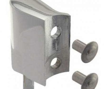 Ford Thunderbird Windwing Hinge, Upper Left, With Rivets, 1956-57