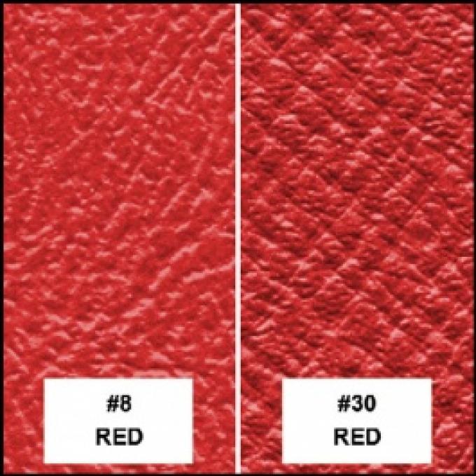 Ford Thunderbird Front Bucket & Rear Bench Seat Covers, Full Set, Vinyl, Red #8 & #30, Trim Code 55, 1963
