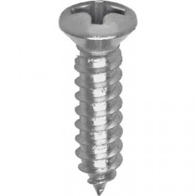 Ford Thunderbird Door Panel Front Retainer Screw Set, 8 Oval-Head Phillips Screws, 1961-63