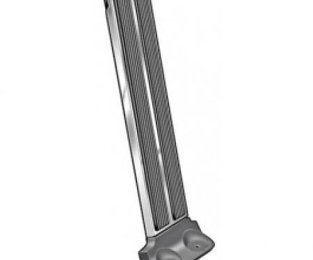Ford Thunderbird Accelerator Pedal, Rubber, With Stainless Trim, 1965-66
