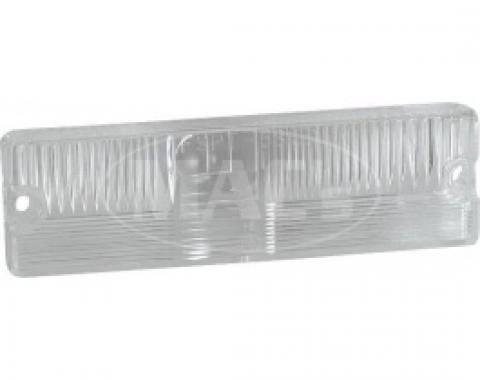 Ford Thunderbird Parking Light Lenses, Plastic, Clear, Black, 1958-60