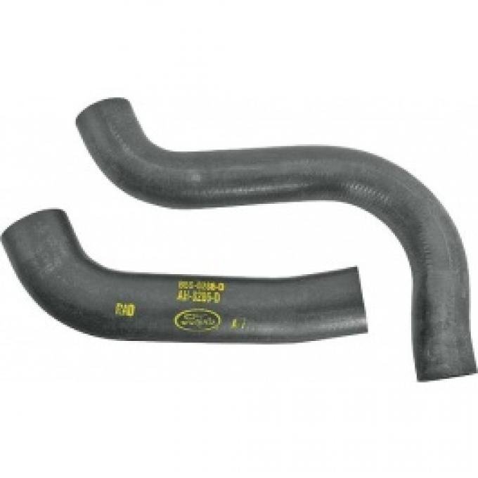 Ford Thunderbird Radiator Hose Set, Upper & Lower Hoses, Correct Script Logo & Engineering Numbers, 1955-57