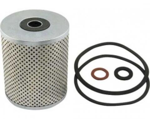 Ford Thunderbird Oil Filter, Canister Type, 4 ID X 4-3/4 Long, Rubber Seal Included, Motorcraft, 1955-56
