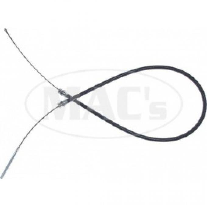 Ford Thunderbird Front Emergency Brake Cable, Stainless Steel, 55-1/2 Long, 1955-57