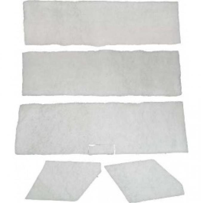 Ford Thunderbird Headliner Insulation Set, 5 Pieces, 1958-60