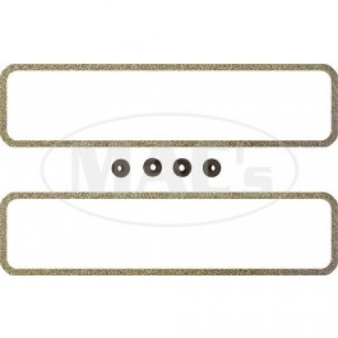 Ford Thunderbird Valve Cover Gasket Set, Cork, Includes Grommets, 292 & 312 V8, 1955-57