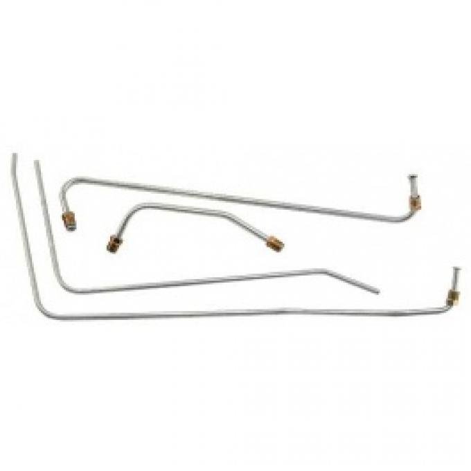 Ford Thunderbird Fuel & Vacuum Line Set, 4 Piece Set, OE Steel, Except E Code 312 With Dual 4 Bbl Carbs Or F Code Supercharged 312, 1957