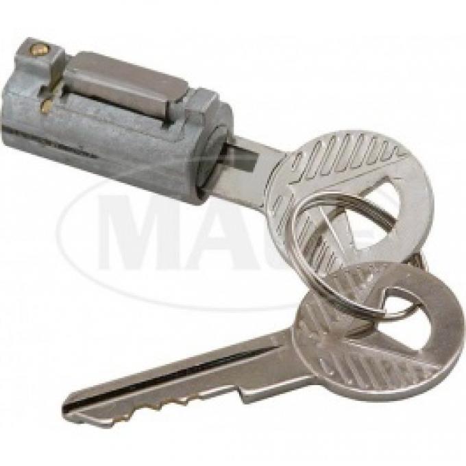 Ford Thunderbird Trunk Lock Cylinder, Includes 2 Keys, No Longer Includes The Cover, 1955-59