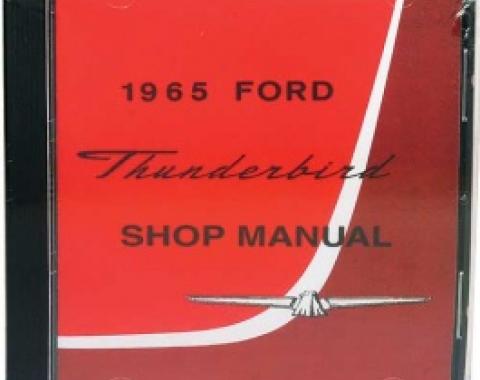 Shop Manual CD, Thunderbird, Requires Windows To Use, 1965