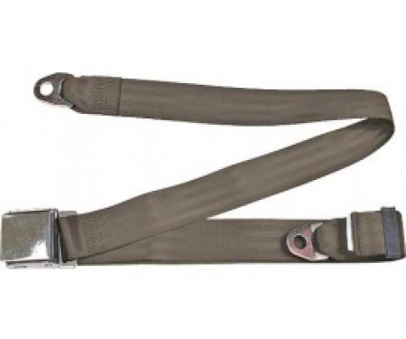 Seatbelt Solutions 1949-1979 Ford | Mercury Lap Belt, 74" with Chrome Lift Latch 1800743008 | Medium Beige