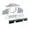 Dennis Carpenter Lower Radiator Grille Panel - with Cutouts - 1955-56 Ford Truck B6C-8188-A